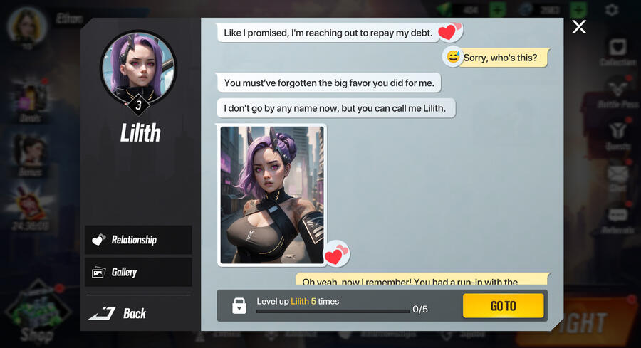 Lust Goddess – special event interaction